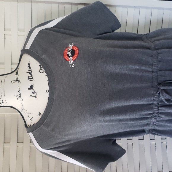 Looney Toons short sleeves elastic waist with pockets woman dress size 2X - Picture 2 of 7